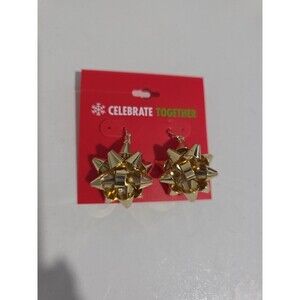 Celebrate Together Gold Bow Earrings